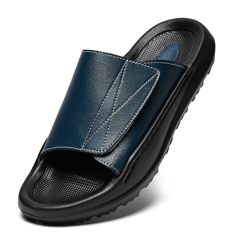 Men'S Shoes Comfortable Walking - شباشب جلدية سهلة الارتداء للرجال، أحذية