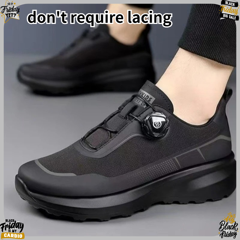 Men'S Shoes Comfortable Walking - أحذية رجالية كاجوال بمشبك دوار، أحذية