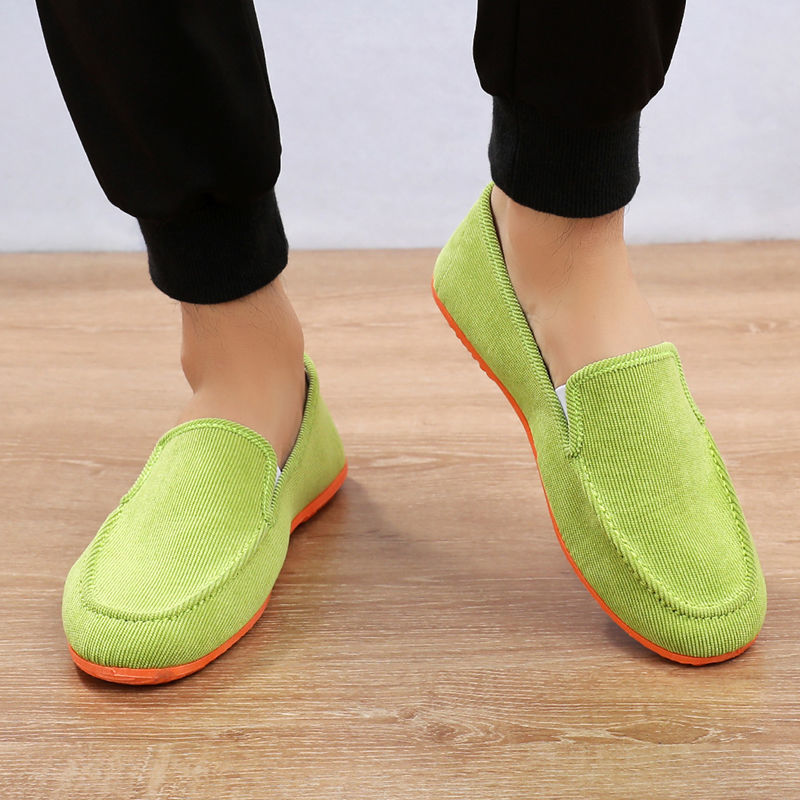 أحذية لوفر قماشية خضراء للرجال - مراجعة Men'S Shoes Green And White وسعره