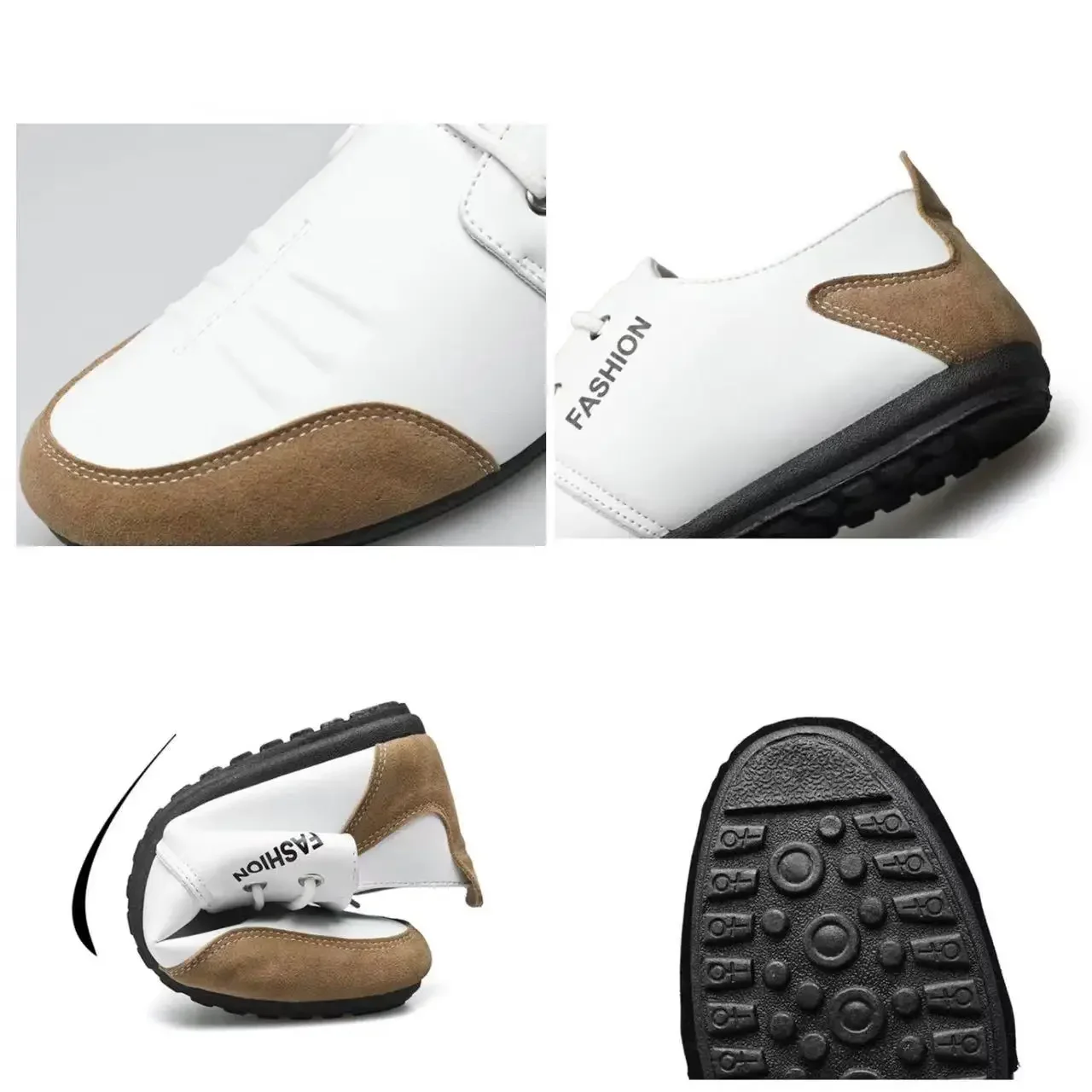 أحذية رجالية مسطحة أحذية جلدية - مراجعة Men'S Shoes Green And White وسعره