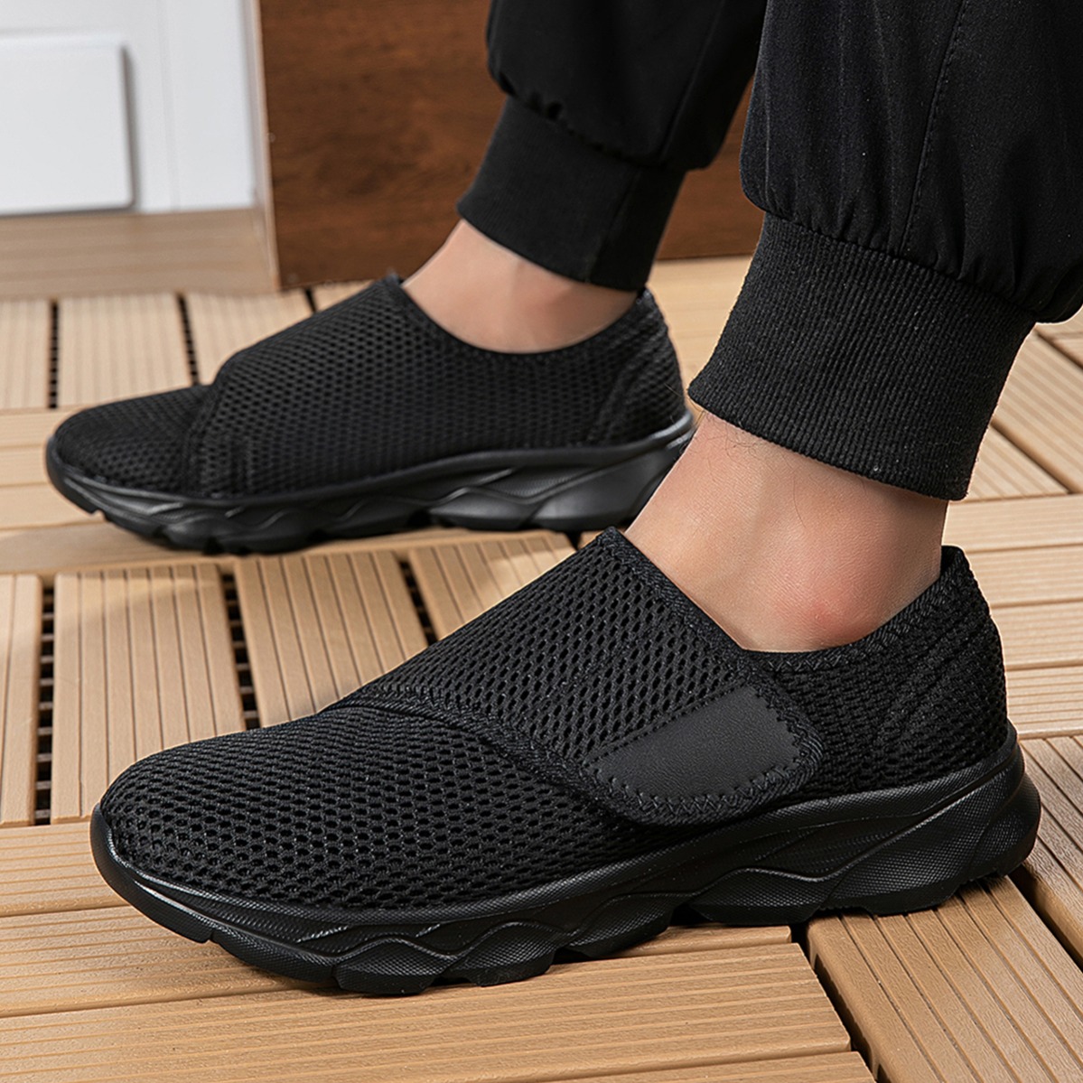 أحذية رجالية جديدة للمشي مصنوع - مراجعة Men'S Shoes With Velcro وسعره
