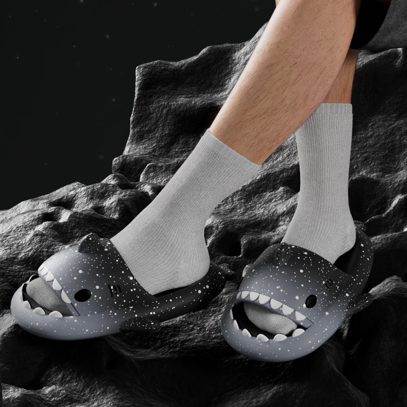 لطيف الكرتون القرش النعال للنس - مراجعة Men Shoes On وسعره