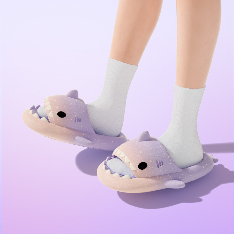 لطيف الكرتون القرش النعال للنس - مراجعة Men Shoes On وسعره