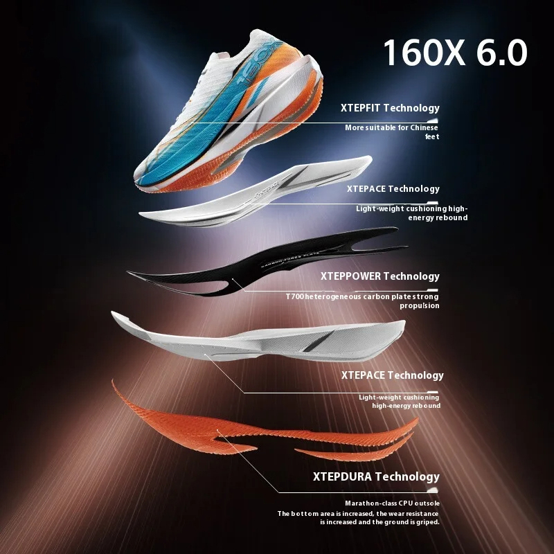 Xtep 160X 6.0 احذية الجري المه - مراجعة Men'S Xtep Shoes وسعره