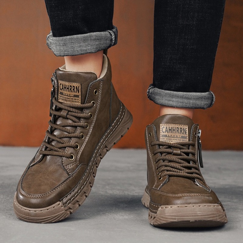 أحذية جلدية عالية الرقبة للرجا - مراجعة Men'S Shoes Comfortable Walking وسعره