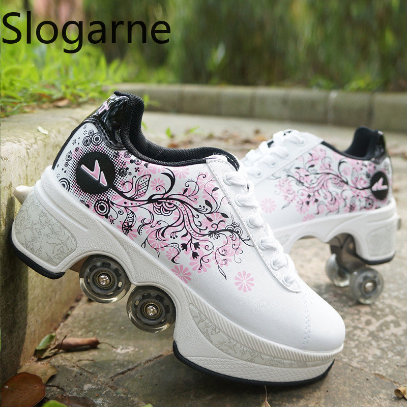 النساء 4 عجلات تشوه زلاجات دوا - مراجعة Men Shoes Size To Women وسعره